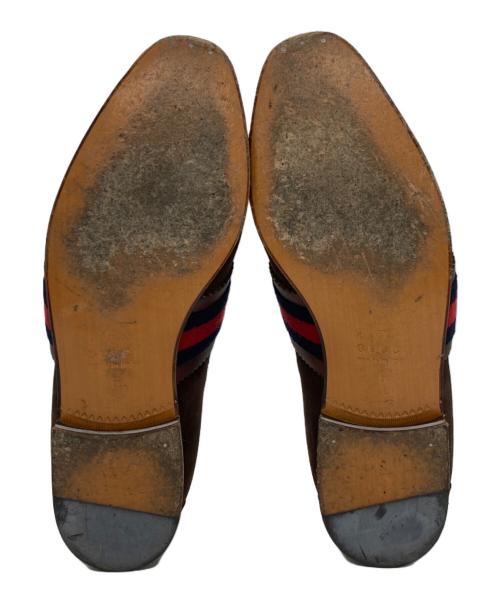 GUCCI（グッチ）GUCCI (グッチ) スエードドライビングシューズ ブラウン サイズ:6の古着・服飾アイテム