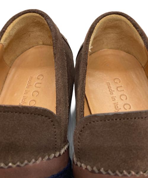 GUCCI（グッチ）GUCCI (グッチ) スエードドライビングシューズ ブラウン サイズ:6の古着・服飾アイテム