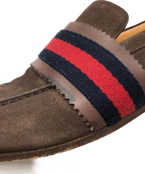 GUCCI（グッチ）GUCCI (グッチ) スエードドライビングシューズ ブラウン サイズ:6の古着・服飾アイテム