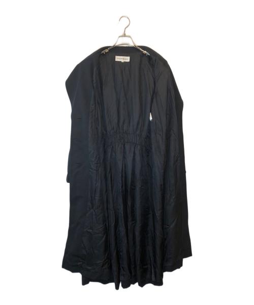 Yves Saint Laurent（イヴサンローラン）Yves Saint Laurent (イヴサンローラン) ギャザースリーブウールコート ブラック サイズ:３６の古着・服飾アイテム