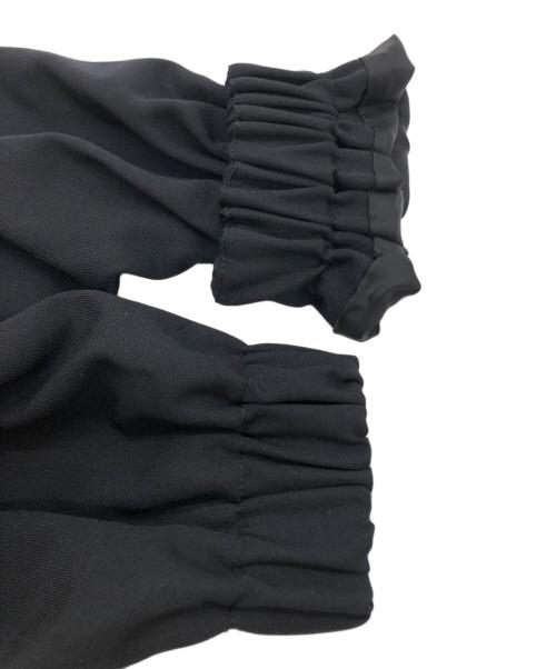 Yves Saint Laurent（イヴサンローラン）Yves Saint Laurent (イヴサンローラン) ギャザースリーブウールコート ブラック サイズ:３６の古着・服飾アイテム