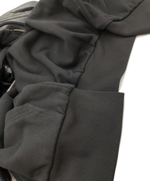 Maison Margiela（メゾンマルジェラ）Maison Margiela (メゾンマルジェラ) リバーシブルラムレザージャケット ブラック サイズ:SIZE 46の古着・服飾アイテム