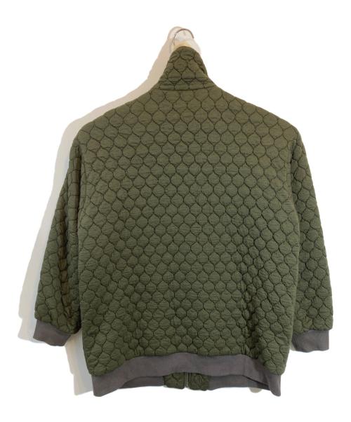 Abelia Edoward goucha（アベリア エドワード ゴウチャ）ABELIA EDOWARD GOUCHA (アベリア エドワード ゴウチャ) キルティングジャケット グリーン サイズ:Fの古着・服飾アイテム