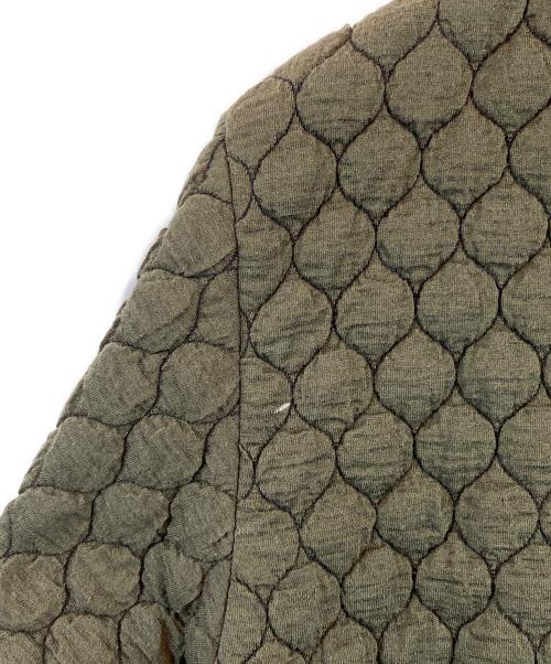 Abelia Edoward goucha（アベリア エドワード ゴウチャ）ABELIA EDOWARD GOUCHA (アベリア エドワード ゴウチャ) キルティングジャケット グリーン サイズ:Fの古着・服飾アイテム