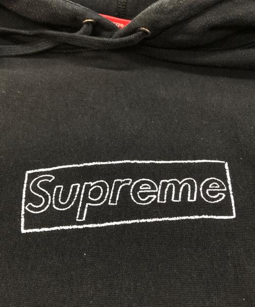 SUPREME（シュプリーム）Supreme (シュプリーム) KAWS CHALK LOGO HOODED SWEATSHIRT ブラック サイズ:Largeの古着・服飾アイテム