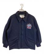 DeLongデロング）の古着「NY RANGERS Varsity jacket」｜ネイビー