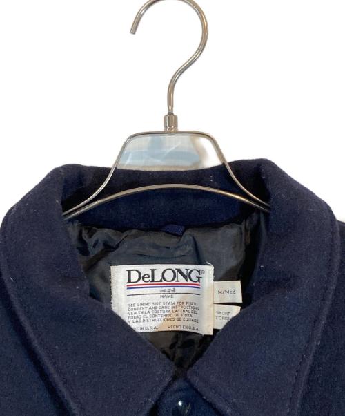 DeLong（デロング）DeLONG (デロング) NY RANGERS Varsity jacket ネイビー サイズ:M/Medの古着・服飾アイテム