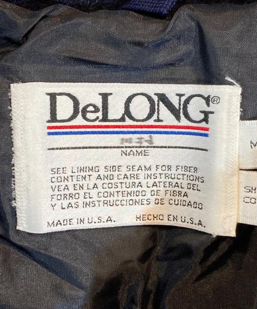 DeLong（デロング）DeLONG (デロング) NY RANGERS Varsity jacket ネイビー サイズ:M/Medの古着・服飾アイテム