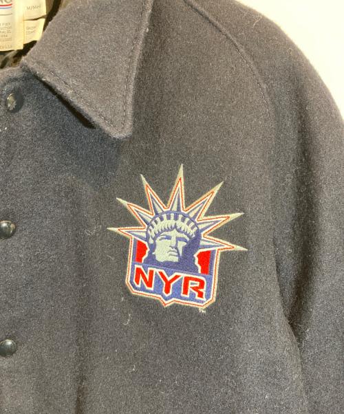 DeLong（デロング）DeLONG (デロング) NY RANGERS Varsity jacket ネイビー サイズ:M/Medの古着・服飾アイテム
