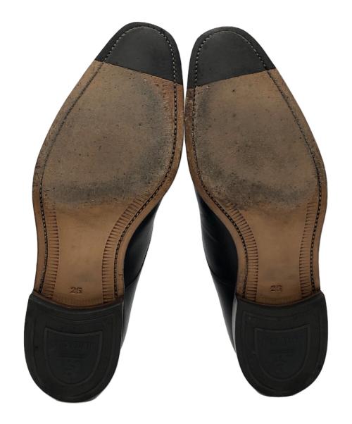 SCOTCH GRAIN（スコッチグレイン）SCOTCH GRAIN (スコッチグレイン) パンチドキャップトゥ ブラック サイズ:２５ｃｍの古着・服飾アイテム