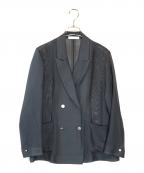 COLLAGE GALLARDAGALANTEコラージュ ガリャルダガランテ）の古着「メッシュダブルジャケット」｜グレー