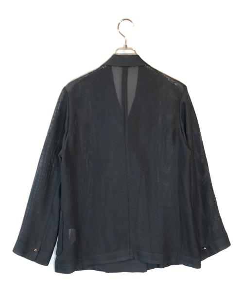 COLLAGE GALLARDAGALANTE（コラージュ ガリャルダガランテ）COLLAGE GALLARDAGALANTE (コラージュ ガリャルダガランテ) メッシュダブルジャケット グレー サイズ:SIZE Freeの古着・服飾アイテム