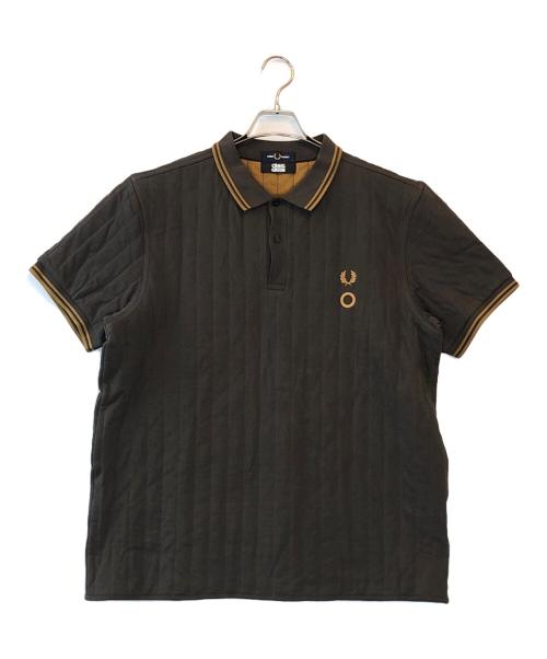 FRED PERRY（フレッドペリー）FRED PERRY (フレッドペリー) CRAIG GREEN (クレイグ グリーン) Quilted Polo ブラウン サイズ:Lの古着・服飾アイテム