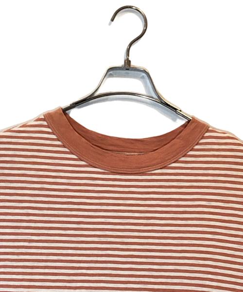 45R（フォーティファイブ・アール）45R (フォーティファイブ・アール) 4545縞のドレス オレンジ サイズ:０の古着・服飾アイテム