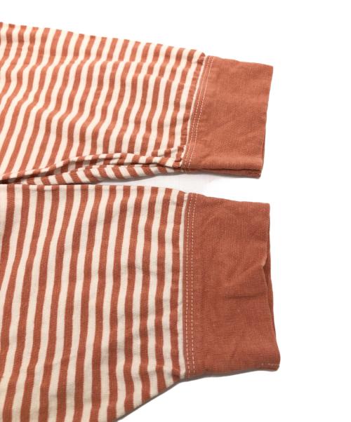 45R（フォーティファイブ・アール）45R (フォーティファイブ・アール) 4545縞のドレス オレンジ サイズ:０の古着・服飾アイテム