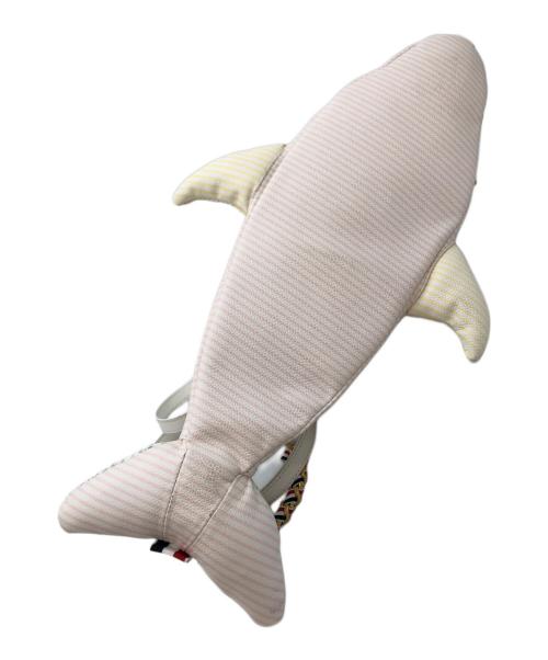 Thom Browne（トムブラウン）Thom Browne (トムブラウン) MINI DOLPHIN PASTEL STRIPED LEATHER CROSSBODY BAG ホワイトの古着・服飾アイテム