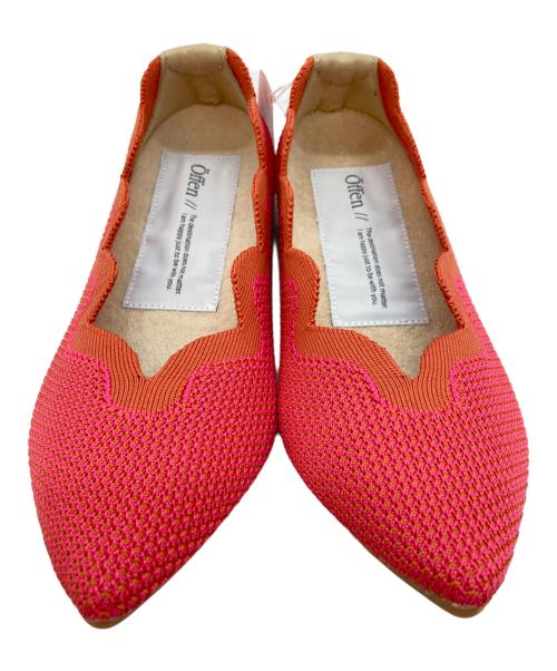 offen（オッフェン）OFFEN (オッフェン) バレエパンプス ピンク サイズ:SIZE 38の古着・服飾アイテム