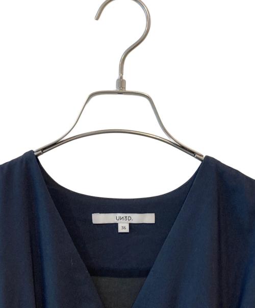 UN3D.（アンスリード）UN3D. (アンスリード) グラデーションプリントワンピース ブラック サイズ:SIZE 36の古着・服飾アイテム