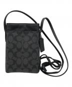 COACHコーチ）の古着「スマホショルダーポーチ」｜ブラック