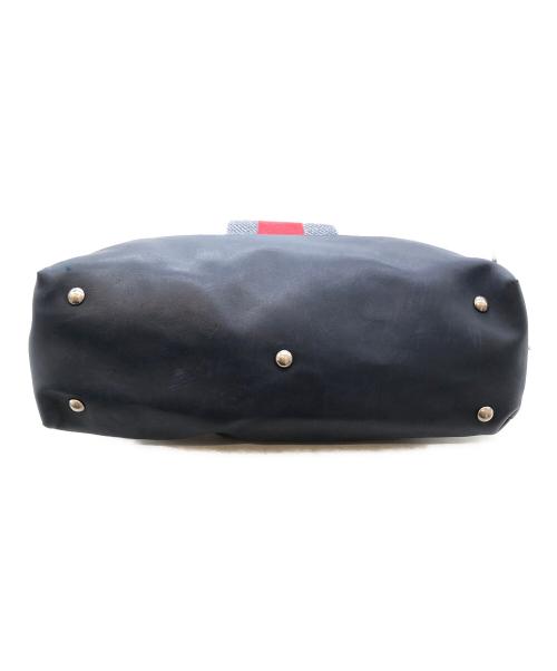 GUCCI（グッチ）GUCCI (グッチ) LARGE TOTE IN FABRIC ベージュ×ネイビーの古着・服飾アイテム