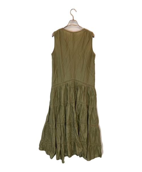 merlette（マーレット）Merlette (マーレット) スモックドレス オリーブ サイズ:SIZE XSの古着・服飾アイテム