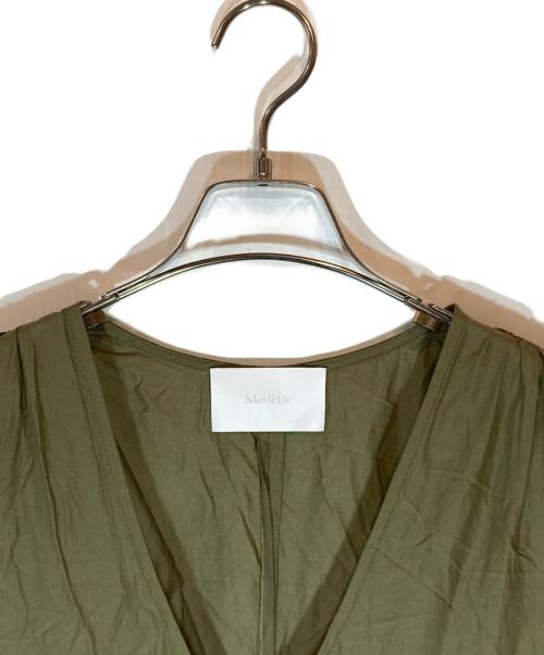 merlette（マーレット）Merlette (マーレット) スモックドレス オリーブ サイズ:SIZE XSの古着・服飾アイテム