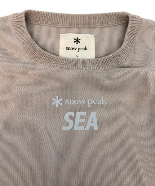 WIND AND SEA（ウィンダンシー）WIND AND SEA (ウィンダンシー) snow peak (スノーピーク) カットソー ベージュ サイズ:Lの古着・服飾アイテム