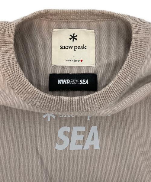 WIND AND SEA（ウィンダンシー）WIND AND SEA (ウィンダンシー) snow peak (スノーピーク) カットソー ベージュ サイズ:Lの古着・服飾アイテム