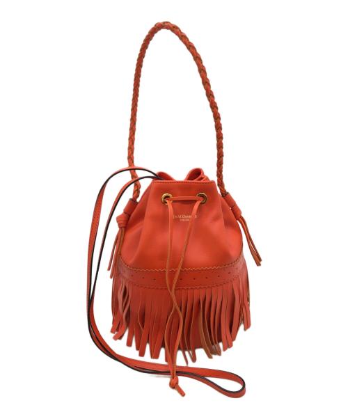 J&M DAVIDSON（ジェイ＆エム デヴィッドソン）J&M DAVIDSON (ジェイ＆エム デヴィッドソン) フリンジショルダーバッグ レッドの古着・服飾アイテム