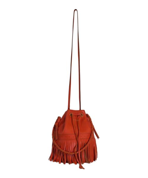 J&M DAVIDSON（ジェイ＆エム デヴィッドソン）J&M DAVIDSON (ジェイ＆エム デヴィッドソン) フリンジショルダーバッグ レッドの古着・服飾アイテム