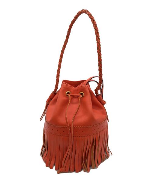 J&M DAVIDSON（ジェイ＆エム デヴィッドソン）J&M DAVIDSON (ジェイ＆エム デヴィッドソン) フリンジショルダーバッグ レッドの古着・服飾アイテム