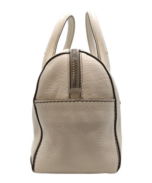 HIROFU（ヒロフ）HIROFU (ヒロフ) Hロゴハンドバッグ ホワイトの古着・服飾アイテム