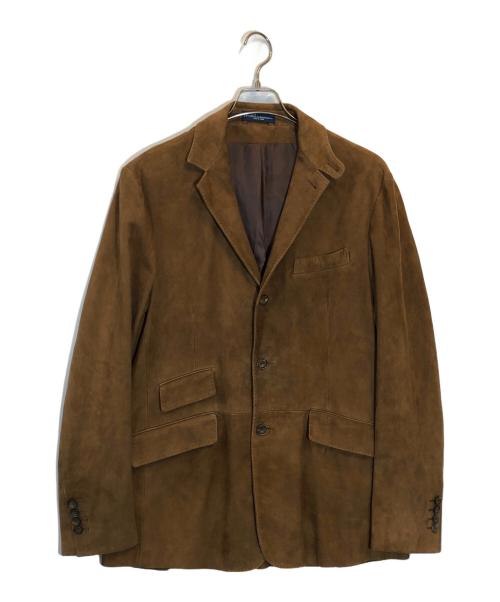 POLO RALPH LAUREN（ポロ・ラルフローレン）POLO RALPH LAUREN (ポロ・ラルフローレン) スエードテーラードジャケット ブラウン サイズ:SIZE Mの古着・服飾アイテム