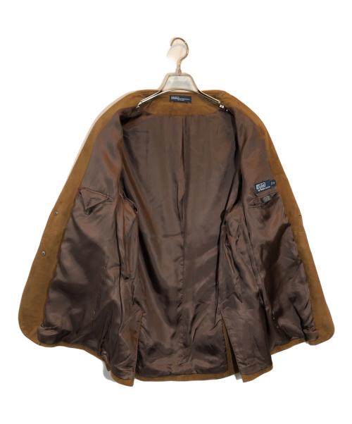 POLO RALPH LAUREN（ポロ・ラルフローレン）POLO RALPH LAUREN (ポロ・ラルフローレン) スエードテーラードジャケット ブラウン サイズ:SIZE Mの古着・服飾アイテム
