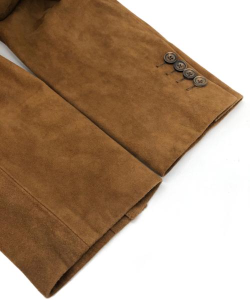 POLO RALPH LAUREN（ポロ・ラルフローレン）POLO RALPH LAUREN (ポロ・ラルフローレン) スエードテーラードジャケット ブラウン サイズ:SIZE Mの古着・服飾アイテム
