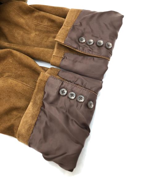 POLO RALPH LAUREN（ポロ・ラルフローレン）POLO RALPH LAUREN (ポロ・ラルフローレン) スエードテーラードジャケット ブラウン サイズ:SIZE Mの古着・服飾アイテム