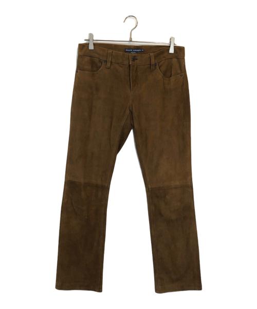 RALPH LAUREN（ラルフローレン）RALPH LAUREN (ラルフローレン) スウェードパンツ ブラウン サイズ:SIZE 29の古着・服飾アイテム