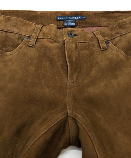 RALPH LAUREN（ラルフローレン）RALPH LAUREN (ラルフローレン) スウェードパンツ ブラウン サイズ:SIZE 29の古着・服飾アイテム