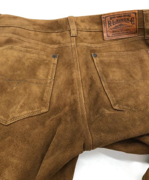 RALPH LAUREN（ラルフローレン）RALPH LAUREN (ラルフローレン) スウェードパンツ ブラウン サイズ:SIZE 29の古着・服飾アイテム