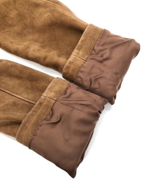 RALPH LAUREN（ラルフローレン）RALPH LAUREN (ラルフローレン) ジップアップ スウェードジャケット ブラウン サイズ:SIZE 11の古着・服飾アイテム