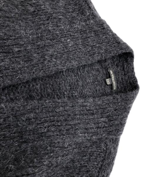 ANN DEMEULEMEESTER（アンドゥムルメステール）ANN DEMEULEMEESTER (アンドゥムルメステール) アルパカ混ニットカーディガン ブラック サイズ:SIZE XXSの古着・服飾アイテム