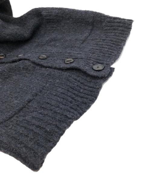 ANN DEMEULEMEESTER（アンドゥムルメステール）ANN DEMEULEMEESTER (アンドゥムルメステール) アルパカ混ニットカーディガン ブラック サイズ:SIZE XXSの古着・服飾アイテム