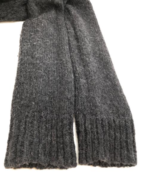 ANN DEMEULEMEESTER（アンドゥムルメステール）ANN DEMEULEMEESTER (アンドゥムルメステール) アルパカ混ニットカーディガン ブラック サイズ:SIZE XXSの古着・服飾アイテム
