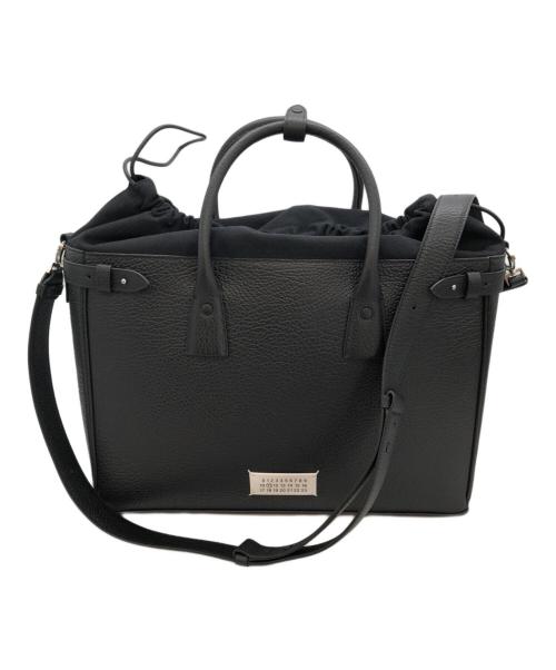 Maison Margiela（メゾンマルジェラ）Maison Margiela (メゾンマルジェラ) 5AC レザー トートバッグ ショルダーバッグ ブラックの古着・服飾アイテム