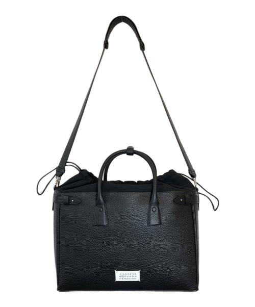 Maison Margiela（メゾンマルジェラ）Maison Margiela (メゾンマルジェラ) 5AC レザー トートバッグ ショルダーバッグ ブラックの古着・服飾アイテム