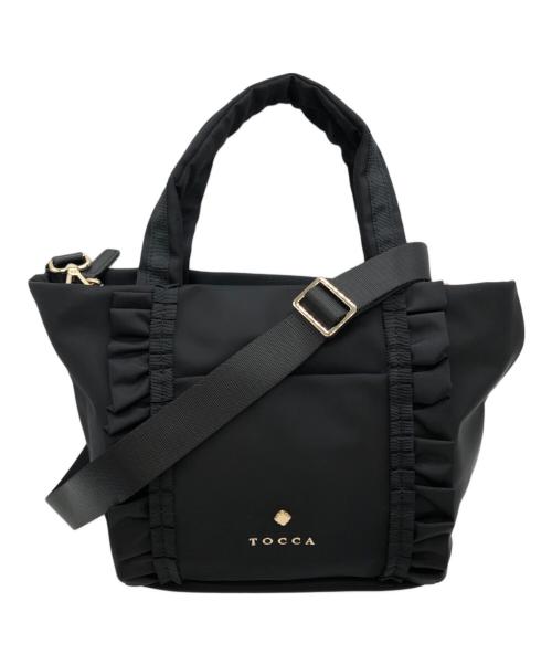 TOCCA（トッカ）TOCCA (トッカ) フリル 2WAYバッグ ブラックの古着・服飾アイテム