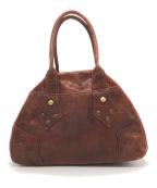 Vivienne Westwoodヴィヴィアンウエストウッド）の古着「レザーミニハンドバッグ」｜ブラウン