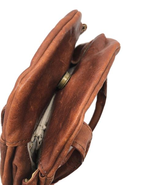 Vivienne Westwood（ヴィヴィアンウエストウッド）Vivienne Westwood (ヴィヴィアンウエストウッド) レザーミニハンドバッグ ブラウンの古着・服飾アイテム