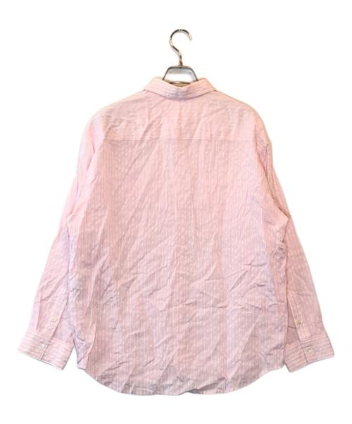 MIESROHE（ミースロエ）MIESROHE (ミースロエ) ストライプとろみポケットシャツ ピンク サイズ:Fの古着・服飾アイテム