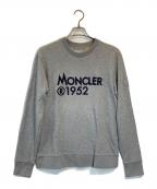 MONCLERモンクレール）の古着「ロゴ刺繍スウェット」｜グレー